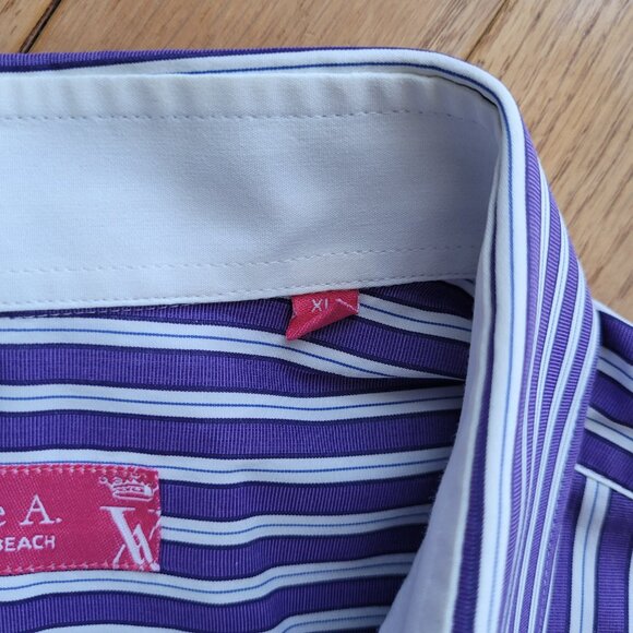 Thomas Mason Vicomte A. Dress Shirt Cotton Long Sleeve XL - Picture 9 of 15